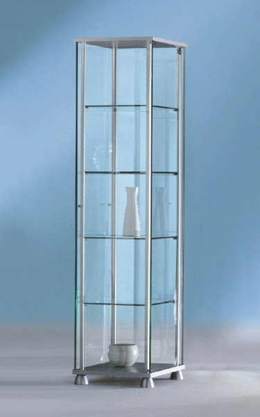 All-glass showcase - narrow
