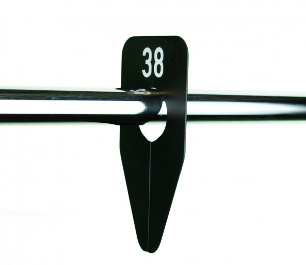 Size disc black with numbers