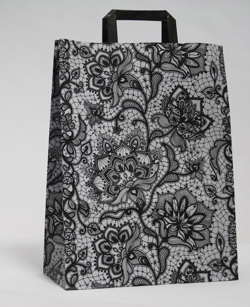 Paper carrier bag lace