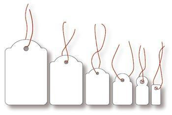 Hang tag with string 28x43 mm