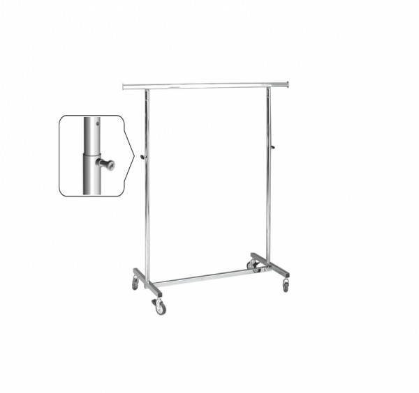 Foldable roller stand, height adjustable 115 - 190 cm